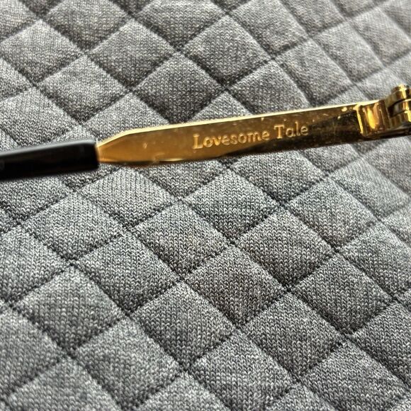 GENTLE MONSTER /LOVESOME Tale/Women Authentic Sunglasses Cat Eye Blk Gold - Picture 3 of 4